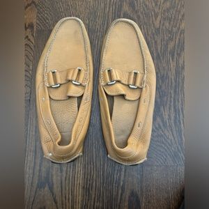 Prada Tan Leather Loafers